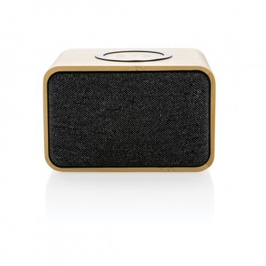 Logotrade corporate gift picture of: RCS Rplastic 3W speaker with bamboo 5W wireless