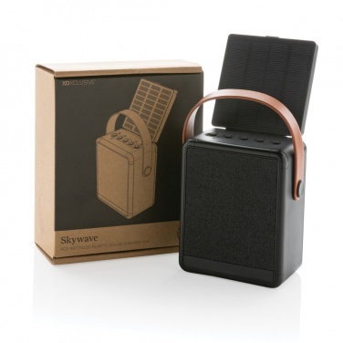 Logotrade promotional items photo of: Skywave RCS recycled plastic solar speaker 12W