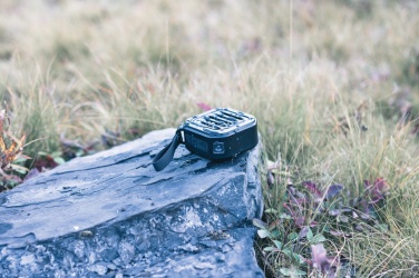 Logo trade promotional items picture of: 3W RCS recycled plastic wireless sunwave solar speaker