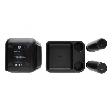 Logotrade promotional giveaway image of: Singvibe RCS recycled plastic karaoke set with double mic