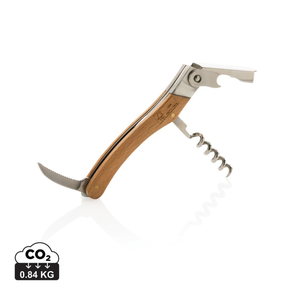 Logotrade promotional item picture of: Wooden Corkscrew