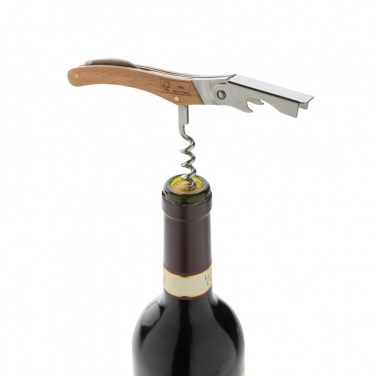 Logo trade promotional merchandise image of: Wooden Corkscrew