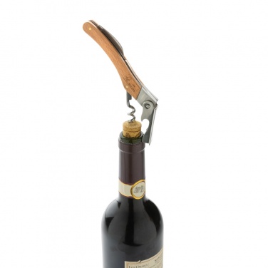 Logo trade promotional products image of: Wooden Corkscrew