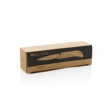 Logo trade promotional item photo of: Nemus Luxury Wooden knife with lock