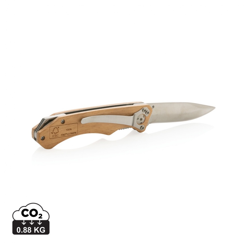 Logotrade promotional merchandise picture of: Wooden outdoor knife