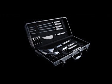 Logotrade promotional merchandise picture of: 12 pcs barbecue set in aluminium box