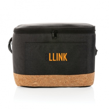 Logotrade promotional merchandise picture of: Impact AWARE™ XL RPET two tone cooler bag with cork detail