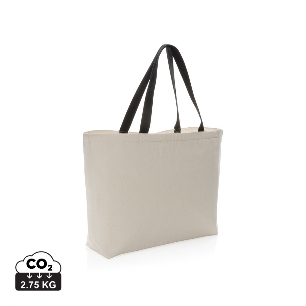 Logo trade corporate gift photo of: Impact Aware™ 285 gsm rcanvas large cooler tote undyed