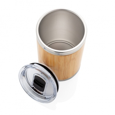 Logo trade promotional gift photo of: Bamboo coffee to go tumbler
