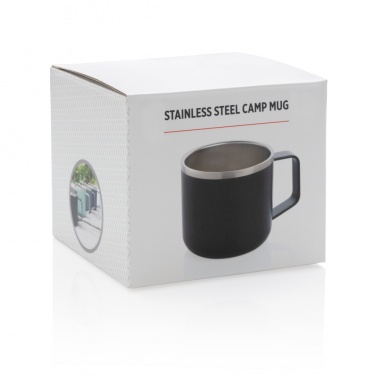 Logo trade promotional products image of: Stainless steel camp mug