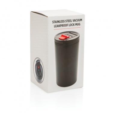 Logo trade corporate gifts image of: Double wall vacuum leakproof lock mug 300ml