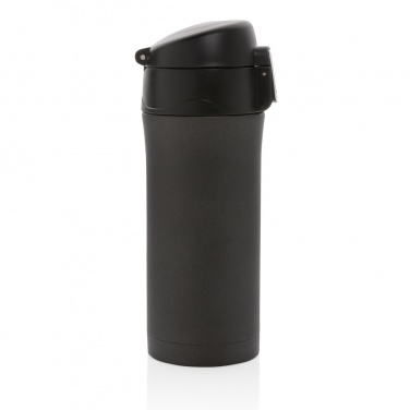 Logo trade corporate gifts picture of: Metallic easy lock vacuum mug