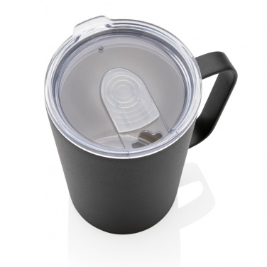 Logo trade promotional merchandise image of: RCS Recycled stainless steel modern vacuum mug with lid