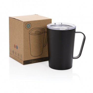 Logo trade promotional product photo of: RCS Recycled stainless steel modern vacuum mug with lid