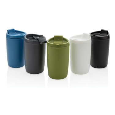 Logo trade promotional merchandise photo of: GRS Recycled PP tumbler with flip lid