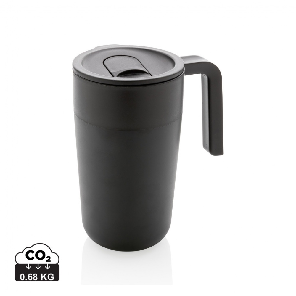 Logotrade promotional item picture of: GRS Recycled PP and SS mug with handle