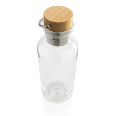 Logo trade promotional merchandise image of: RCS RPET bottle with bamboo lid and handle