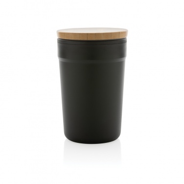Logo trade advertising products picture of: GRS certified recycled PP mug with bamboo lid