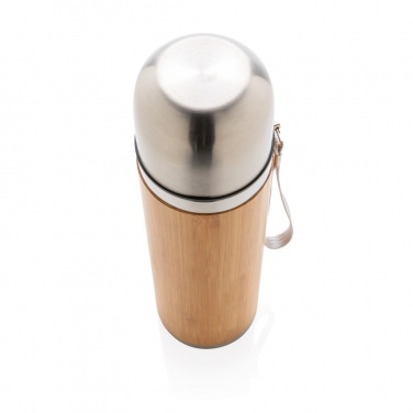 Logotrade advertising product picture of: Bamboo vacuum travel flask