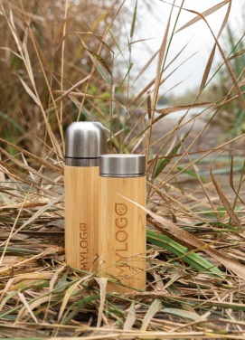 Logotrade promotional item picture of: Bamboo vacuum travel flask