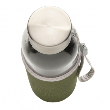 Logo trade advertising products image of: Glass bottle with neoprene sleeve