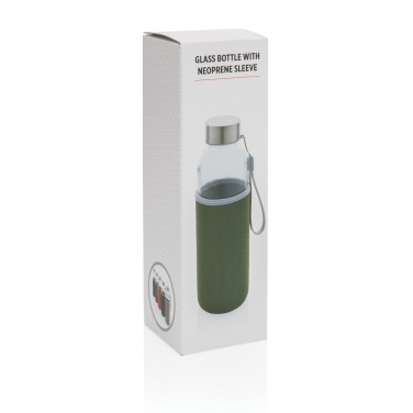 Logotrade promotional merchandise picture of: Glass bottle with neoprene sleeve