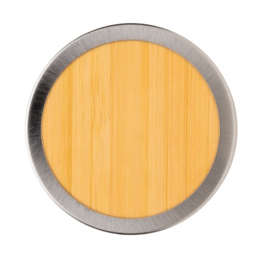 Logo trade advertising products image of: Leak proof bamboo vacuum bottle