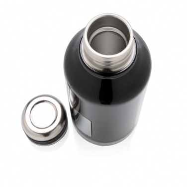 Logo trade business gifts image of: Leak proof vacuum bottle with logo plate
