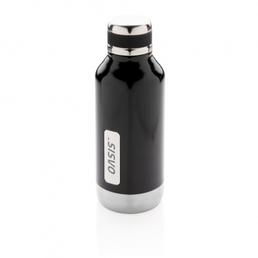 Logo trade business gift photo of: Leak proof vacuum bottle with logo plate
