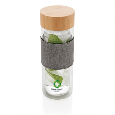 Logo trade promotional items picture of: Impact double wall borosilicate glass bottle