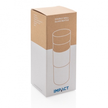 Logo trade promotional items picture of: Impact double wall borosilicate glass bottle