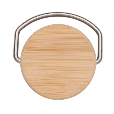 Logotrade promotional gifts photo of: Modern stainless steel bottle with bamboo lid