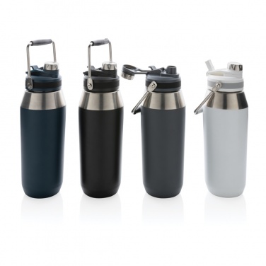 Logo trade promotional gift photo of: Vacuum stainless steel dual function lid bottle 1L