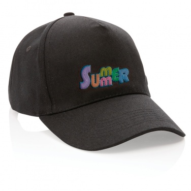 Logo trade advertising product photo of: Impact 5panel 280gr Recycled cotton cap with AWARE™ tracer