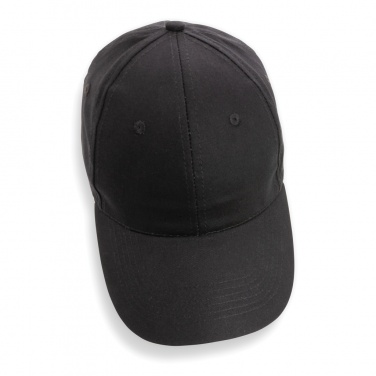 Logo trade promotional giveaways image of: Impact 6 panel 190gr Recycled cotton cap with AWARE™ tracer