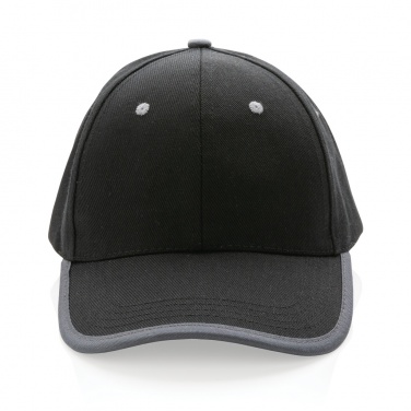 Logo trade promotional gift photo of: Impact AWARE™ Brushed rcotton 6 panel contrast cap 280gr