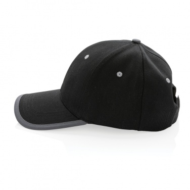 Logo trade promotional products image of: Impact AWARE™ Brushed rcotton 6 panel contrast cap 280gr