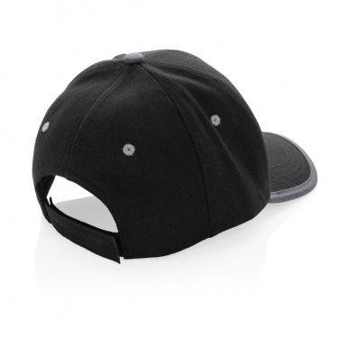 Logotrade promotional product picture of: Impact AWARE™ Brushed rcotton 6 panel contrast cap 280gr