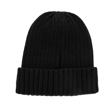 Logo trade promotional giveaways picture of: Kennedi AWARE™ Polylana® beanie with large rib