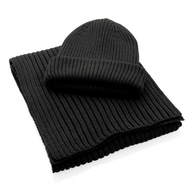 Logo trade promotional items image of: Impact AWARE™  Polylana® double knitted beanie