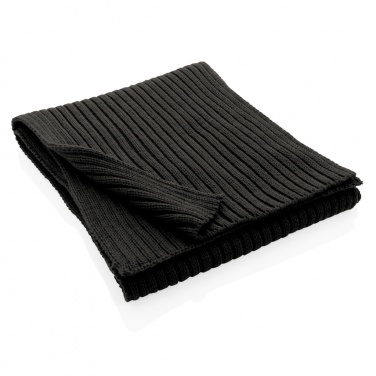 Logo trade promotional merchandise image of: Impact AWARE™ Polylana® knitted scarf 180 x 25cm