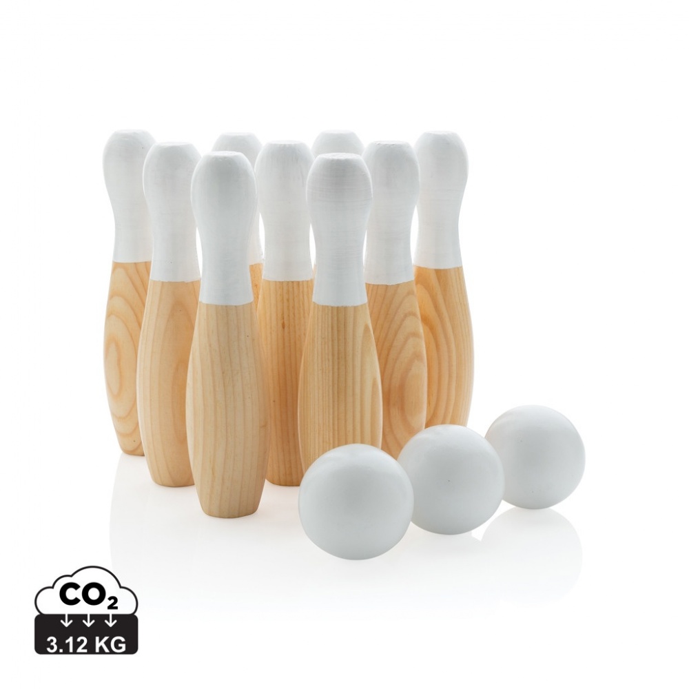 Logotrade promotional merchandise image of: Wooden skittles set