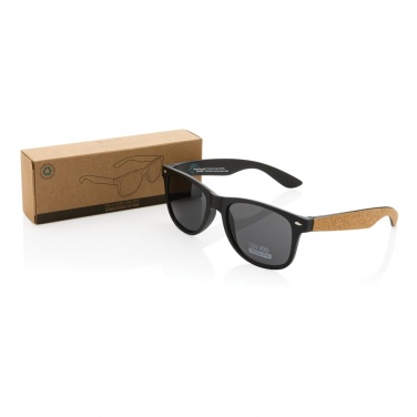 Logotrade corporate gift image of: GRS recycled PC plastic sunglasses with cork