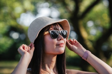 Logotrade promotional merchandise image of: Bamboo and RCS recycled plastic sunglasses