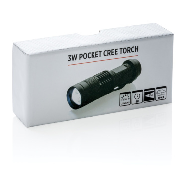 Logo trade promotional merchandise picture of: 3W pocket CREE torch