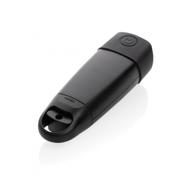 Logo trade promotional giveaways image of: Lightwave RCS rplastic USB-rechargeable torch with crank