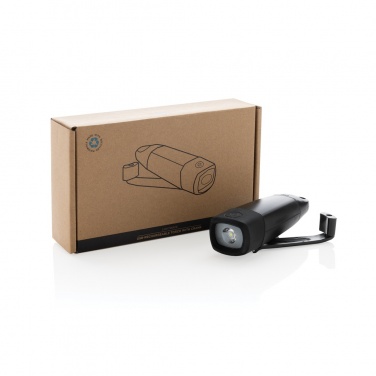 Logotrade promotional giveaway picture of: Lightwave RCS rplastic USB-rechargeable torch with crank