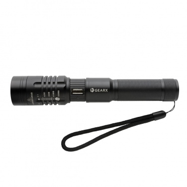 Logotrade promotional giveaways photo of: Gear X USB re-chargeable torch