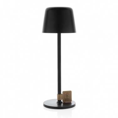 Logotrade promotional merchandise photo of: Zenic RCS recycled plastic USB re-chargable table lamp