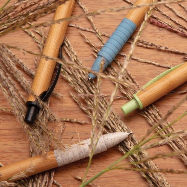 Logo trade promotional merchandise photo of: Bamboo & wheat straw pen